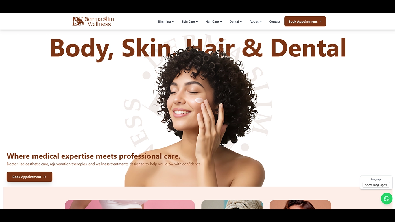 Integrated Dermatology & Wellness Platform Showcase
