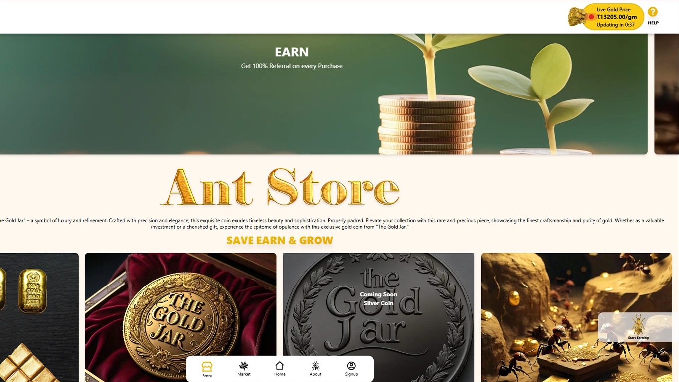 Luxury Gold E-Commerce Showcase
